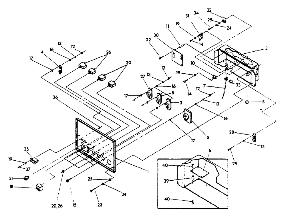Control Panel (10/95) Diagram and Parts List for 9863-0-1N169  Briggs and Stratton Generator